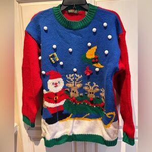 Vintage Christmas Sweater Robinsons size M